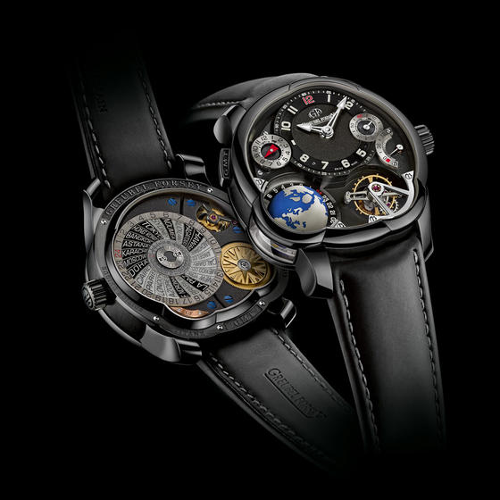 Buy Luxury Replica Greubel Forsey GMT black ADLC Titanium watch